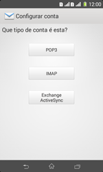 Como configurar seu celular para receber e enviar e-mails - Sony Xperia E1 - Passo 7