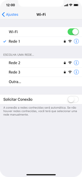 Como se conectar a uma rede Wi-Fi - Apple iOS 11 Apple iOS 11 - Passo 7