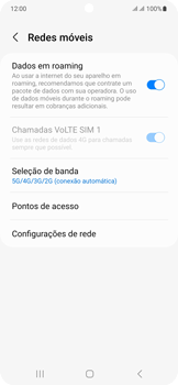 Como ativar e desativar o roaming de dados - Samsung Galaxy S23 - Passo 8