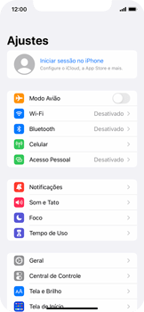 Como conectar à internet - Apple iOS 15 Apple iOS 15 - Passo 7