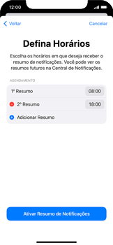 Como criar um resumo de notificações - Apple iOS 15 Apple iOS 15 - Passo 8