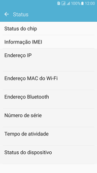 Como encontrar o número de IMEI do seu aparelho - Samsung Galaxy On 7 - Passo 5