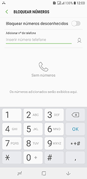 Como bloquear chamadas de um número específico - Samsung Galaxy J6 - Passo 7