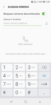 Como bloquear chamadas de números desconhecidos - Samsung Galaxy J6 - Passo 7