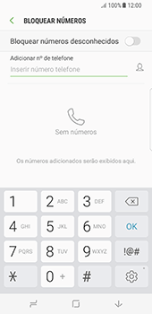 Como bloquear chamadas de um número específico - Samsung Galaxy S8 - Passo 7