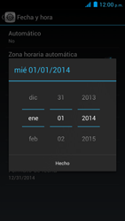 Llamadas y Contactos Cambiar fecha hora