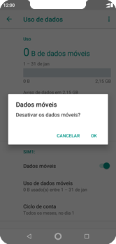 Como ativar e desativar uma rede de dados - Motorola One - Passo 7