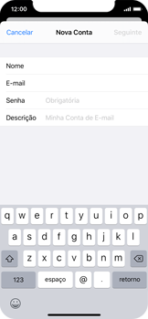 Como configurar seu celular para receber e enviar e-mails - Apple iOS 13 Apple iOS 13 - Passo 8