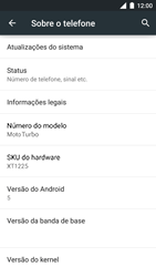 Como encontrar o número de IMEI do seu aparelho - Motorola Moto Turbo - Passo 4