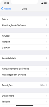 Como encontrar o número de IMEI do seu aparelho - Apple iOS 11 Apple iOS 11 - Passo 3