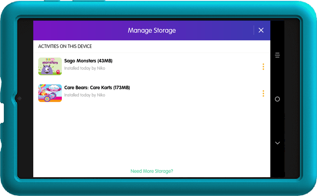 How to access parental features and monitor the kid's learning