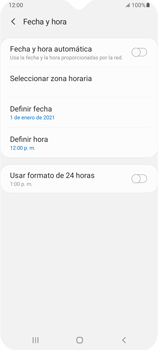Cambiar fecha hora Llamadas y Contactos Galaxy A12 Asistencia de T Mobile