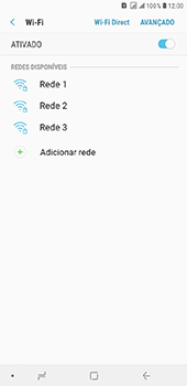 Como se conectar a uma rede Wi-Fi - Samsung Galaxy J8 - Passo 7