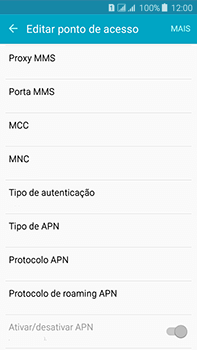 Como configurar a internet do seu aparelho (APN) - Samsung Galaxy J7 - Passo 16