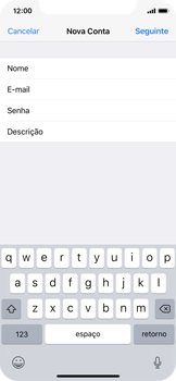 Como configurar seu celular para receber e enviar e-mails - Apple iOS 11 Apple iOS 11 - Passo 9