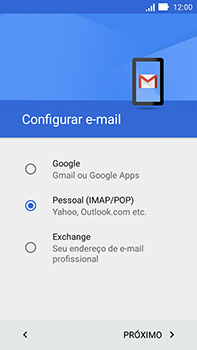 Como configurar seu celular para receber e enviar e-mails - Asus ZenFone Go - Passo 9