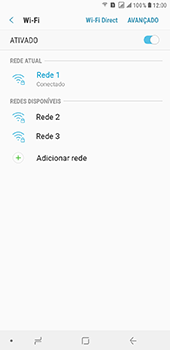 Como se conectar a uma rede Wi-Fi - Samsung Galaxy J8 - Passo 9