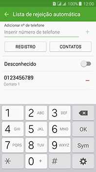Como bloquear chamadas de um número específico - Samsung Galaxy J7 - Passo 11