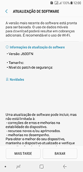 Como atualizar o software do seu aparelho - Samsung Galaxy J6 - Passo 7