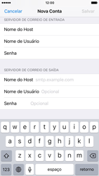 Como configurar seu celular para receber e enviar e-mails - Apple iOS 10 Apple iOS 10 - Passo 13