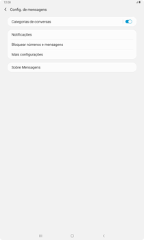 Como configurar o tablet para receber mensagens - Samsung Galaxy Tab S6 Lite - Passo 5
