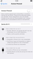 Como usar seu aparelho como um roteador de rede Wi-Fi - Apple iPhone 6 - Passo 6