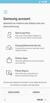 Como configurar pela primeira vez - Samsung Galaxy S8 - Passo 13