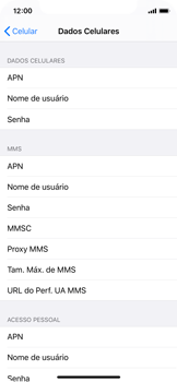 Como configurar a internet do seu aparelho (APN) - Apple iOS 13 Apple iOS 13 - Passo 6