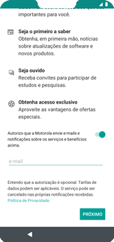 Como configurar pela primeira vez - Motorola Moto G7 Power - Passo 13