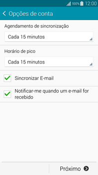 Como configurar seu celular para receber e enviar e-mails - Samsung Galaxy Note - Passo 16