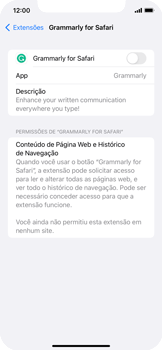 Como adicionar extensões ao Safari - Apple iOS 15 Apple iOS 15 - Passo 11