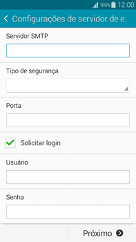 Como configurar seu celular para receber e enviar e-mails - Samsung Galaxy Note - Passo 12