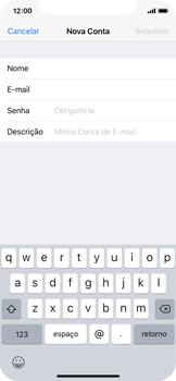 Como configurar seu celular para receber e enviar e-mails - Apple iOS 11 Apple iOS 11 - Passo 8