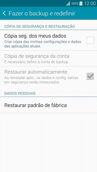 Como restaurar as configurações originais do seu aparelho - Samsung Galaxy Note - Passo 5