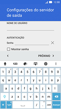 Como configurar seu celular para receber e enviar e-mails - Asus ZenFone Go - Passo 25