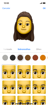 Como criar um Memoji - Apple iOS 15 Apple iOS 15 - Passo 11