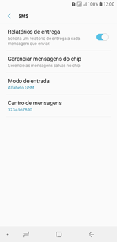 Como configurar o telefone para receber mensagens - Samsung Galaxy J6 - Passo 10