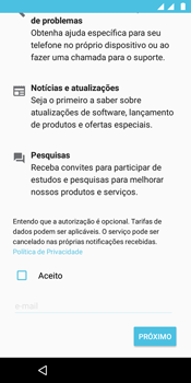 Como configurar pela primeira vez - Motorola Moto E5 - Passo 16