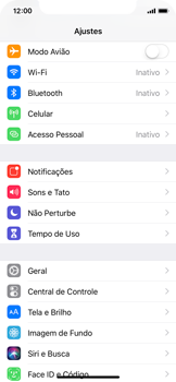 Como ativar e desativar o modo avião no seu aparelho - Apple iOS 12 Apple iOS 12 - Passo 3