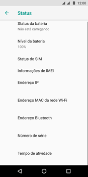 Como encontrar o número de IMEI do seu aparelho - Motorola Moto E5 - Passo 6