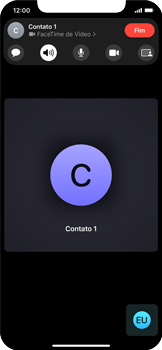 Como compartilhar a tela com outra pessoa no FaceTime - Apple iOS 15 Apple iOS 15 - Passo 15