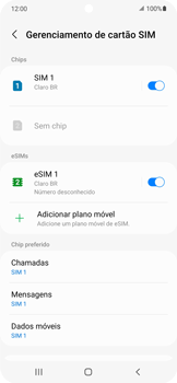 Como ativar o eSIM através do QR Code recebido via e-mail - Samsung Galaxy S22 - Passo 21