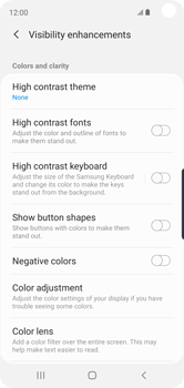 Settings | Accessibility features for people with vision impairment, low  vision, or who are blind