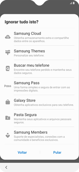 Como configurar pela primeira vez - Samsung Galaxy A20 - Passo 18
