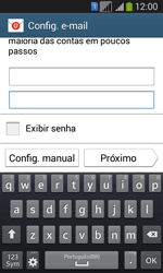 Como configurar seu celular para receber e enviar e-mails - Samsung Galaxy Core Plus - Passo 6