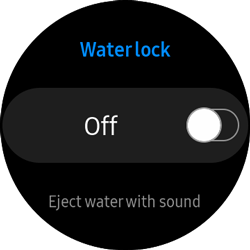 Galaxy watch water lock mode online