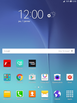 Personnaliser l'écran d'accueil, Samsung Galaxy Tab A
