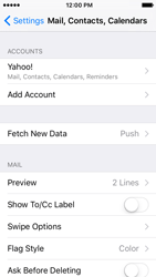 iPhone 5s iOS 9 - Setup email, step 9