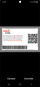 Como ativar o eSIM através do QR Code recebido via e-mail - Samsung Galaxy S23 Ultra - Passo 16