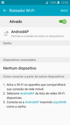 Como usar seu aparelho como um roteador de rede Wi-Fi - Samsung Galaxy J2 Duos - Passo 11